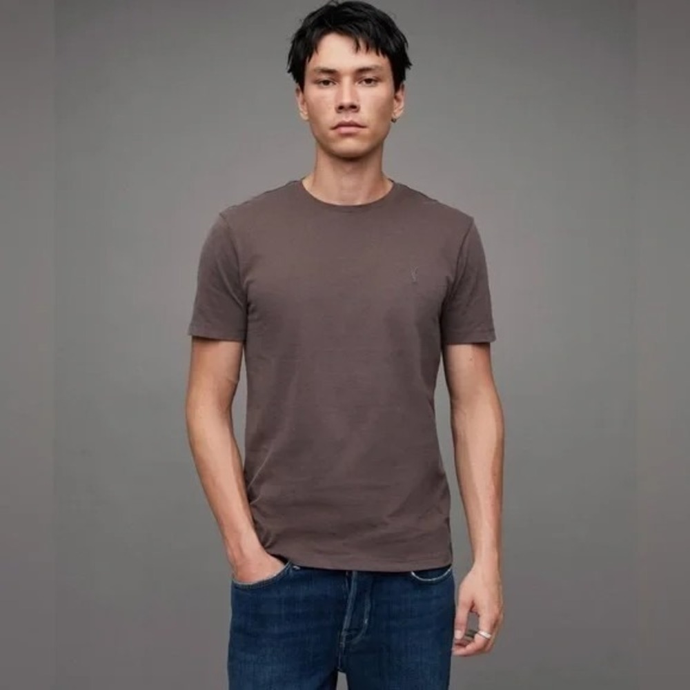 All Saints Brace Brushed Cotton Crew‎ T-Shirt